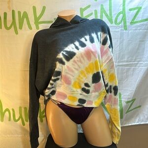 PINK by Victoria’s Secret tie dye Cropped Hoodie